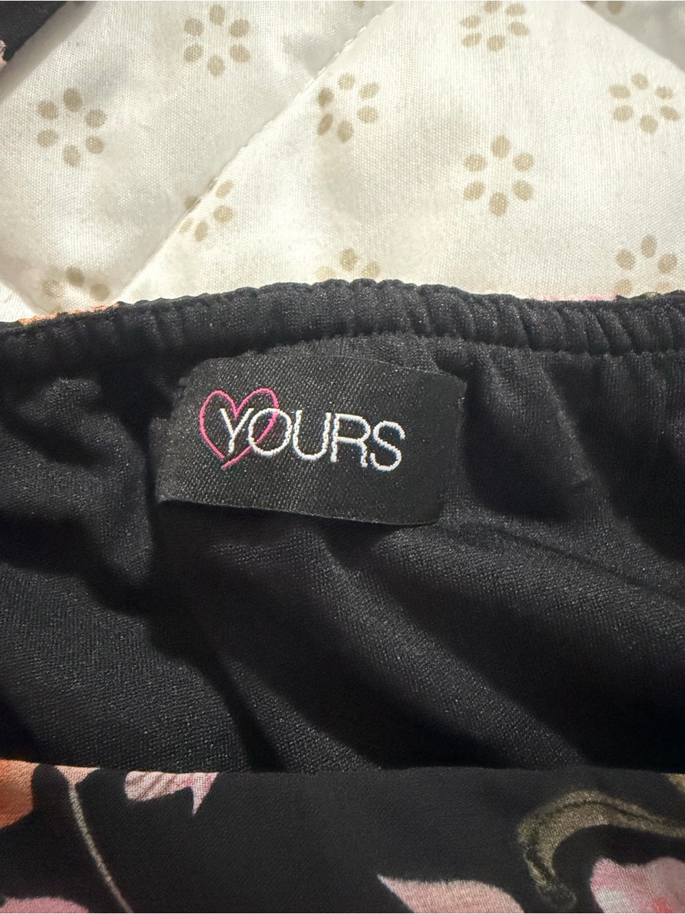 Black Floral Maxi Dress with Pink Rose Print and Spaghetti Straps - Picture 4 of 5